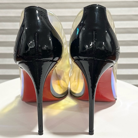 🌺 CHRISTIAN LOUBOUTIN🌺 Iridescent PVC Debout Size: 36.5 - Picture 7 of 16